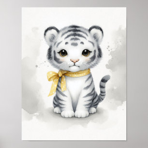 Tijger Jungle Nursery Muurkunst Poster