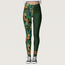 Tijger Jungleprint Kleurblok Leggings