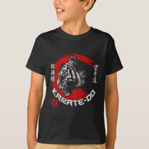 Tijger Karate Symbool Shotokan Dojo Training Kanji T-shirt