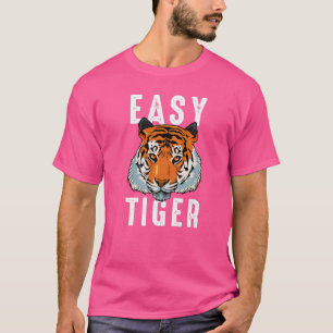 Tijger Kat Oog Klauw Gezicht Leeuw Afrika Portret T-shirt
