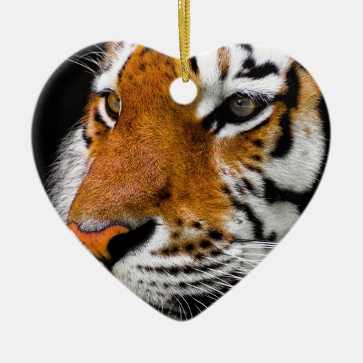tijger keramisch ornament (Voorkant)
