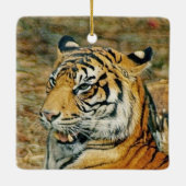 tijger keramisch ornament (Achterkant)