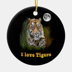 tijger keramisch ornament
