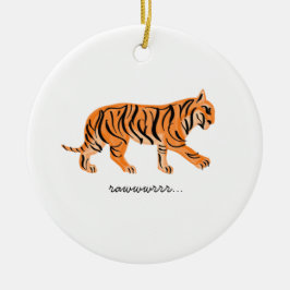 tijger keramisch ornament