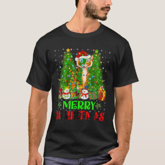 Tijger Kerstboom Lichten Bijpassende Familie Kerst T-shirt