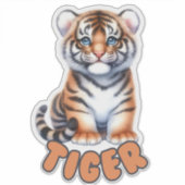 TIJGER - KINDERDAGVERBLIJF STICKER (Voorkant)