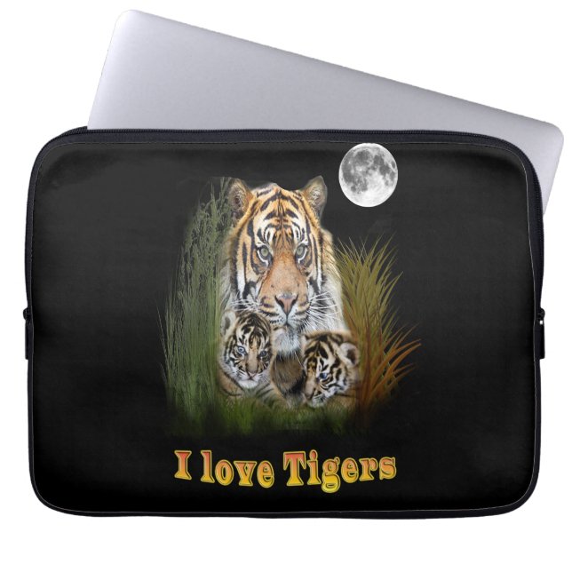 tijger laptop sleeve (Voorkant)