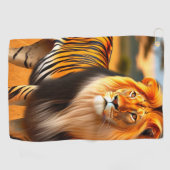 Tijger/Leeuw Golfhanddoek (Horizontaal)