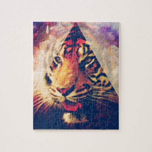 tijger legpuzzel (Verticaal)