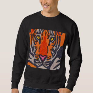 Tijger (levendig) - Heren sweatshirt