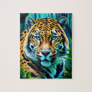 Tijger Logo Puzzel | Krachtige Wilde Tijger Jigsaw
