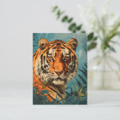  tijger: majestueuze nostalgie briefkaart (Staand voorkant)