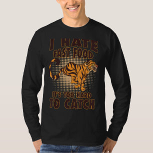 Tijger Meme Big Cat Wild Animal Retro Fast Food T-shirt