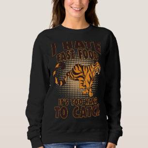 Tijger Meme Big Cat Wild Animal Retro Fast Food Trui