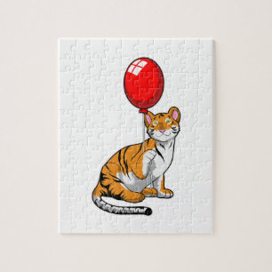 Tijger met ballon legpuzzel