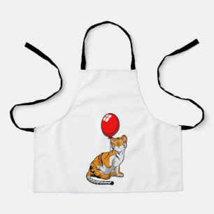 Tijger met ballon schort