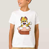 Tijger met doos t-shirt (Voorkant)