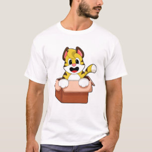 Tijger met doos t-shirt