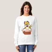 Tijger met doos trui (Voorkant volledig)