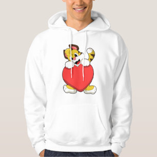 Tijger met hart hoodie