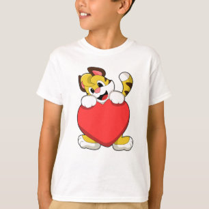Tijger met hart t-shirt