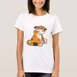 Tijger met hart t-shirt