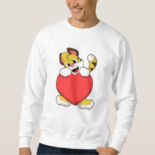 Tijger met hart trui