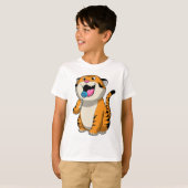 Tijger met Lollipop T-shirt (Voorkant volledig)