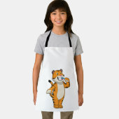 Tijger met tandenborstel schort (Insitu)