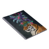 Tijger met tropische kop notitieboek (Rechterzijde)