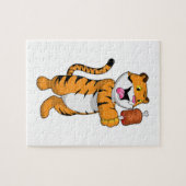 Tijger met vlees legpuzzel (Horizontaal)