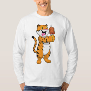 Tijger met vlees t-shirt