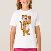 Tijger met vlees t-shirt (Voorkant)