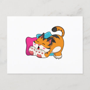 Tijger moe briefkaart