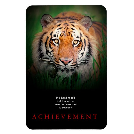 Tijger Motivatie prestatie Magneet (Verticaal)