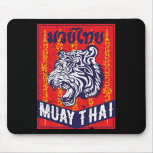 Tijger Muay Thai Kickboksen Mma Retro Trainingscad Muismat