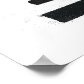 Tijger Muurkunst Minimalistische Inktstijl - Moder Poster (Hoek)