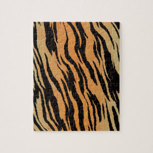 Tijger naadloos patroon textuur achtergrond legpuzzel