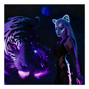 Tijger Nacht Perfect Poster