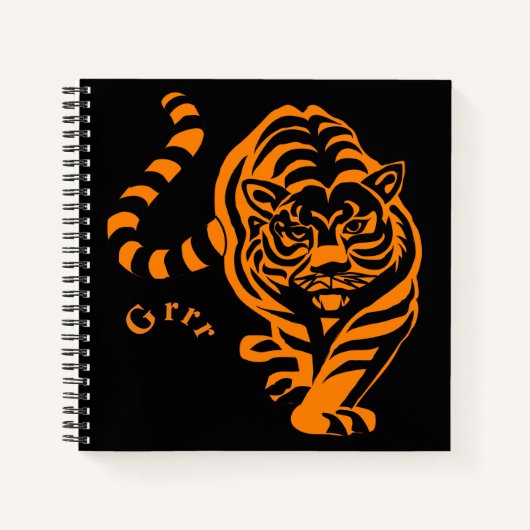 tijger notitieboek (Voorkant)