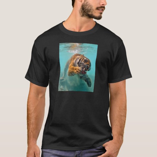 Tijger onderwater t-shirt (Voorkant)