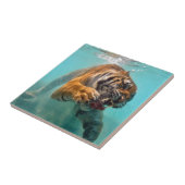 Tijger onderwater tegeltje (Zijkant)