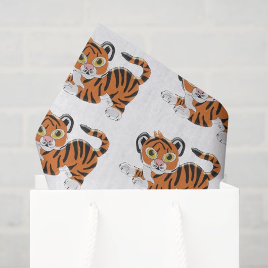 Tijger ontwerp tissuepapier (Cadeauzakje)