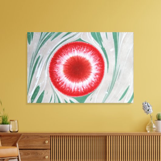 Tijger Oog Marmerend Canvas Art No4 (Insitu (Woonkamer))