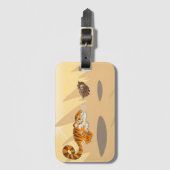 Tijger op het Hunt Bagagelabel (Voorkant (verticaal))