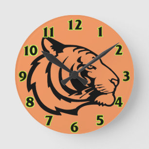 Tijger oranje klokken