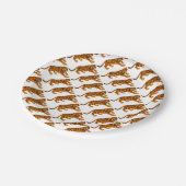 tijger papieren bordje (Gekanteld)