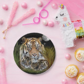 tijger papieren bordje (Feest)