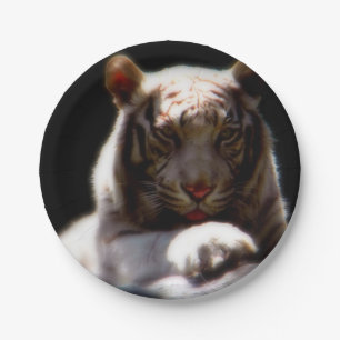 tijger papieren bordje