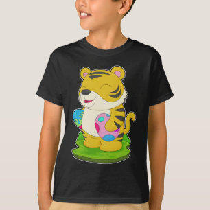 Tijger Pasen Paaseieren T-shirt
